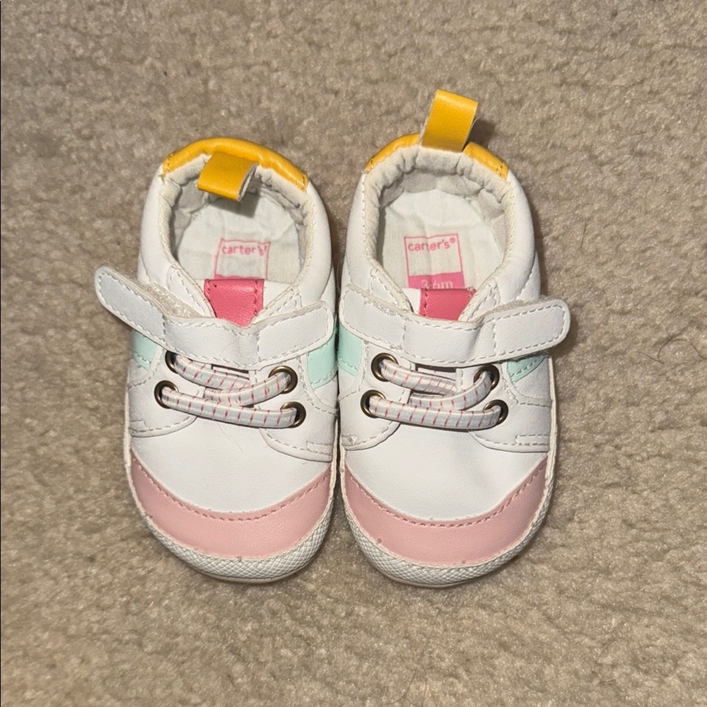 Carter's Kids Multi-Color Sneakers size 3-6 months